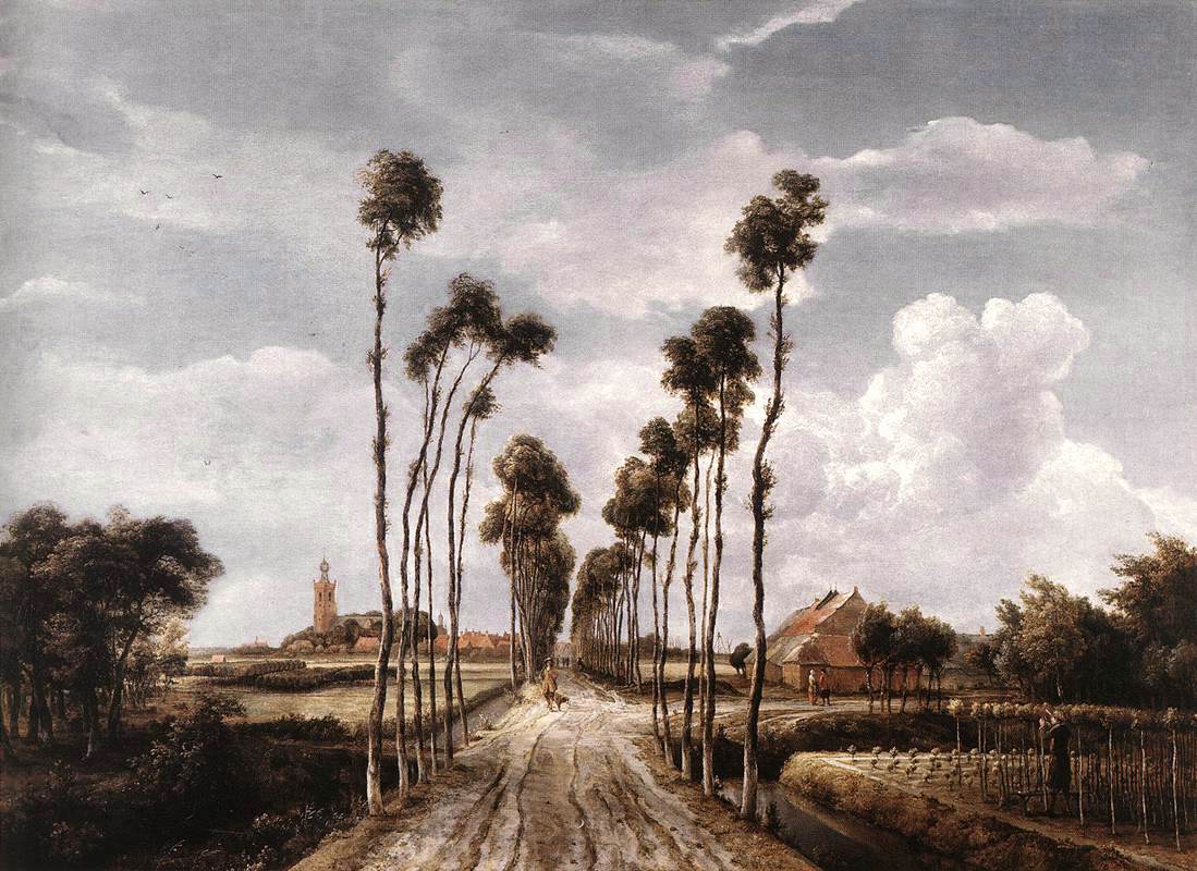 HOBBEMA, Meyndert The Alley at Middelharnis g